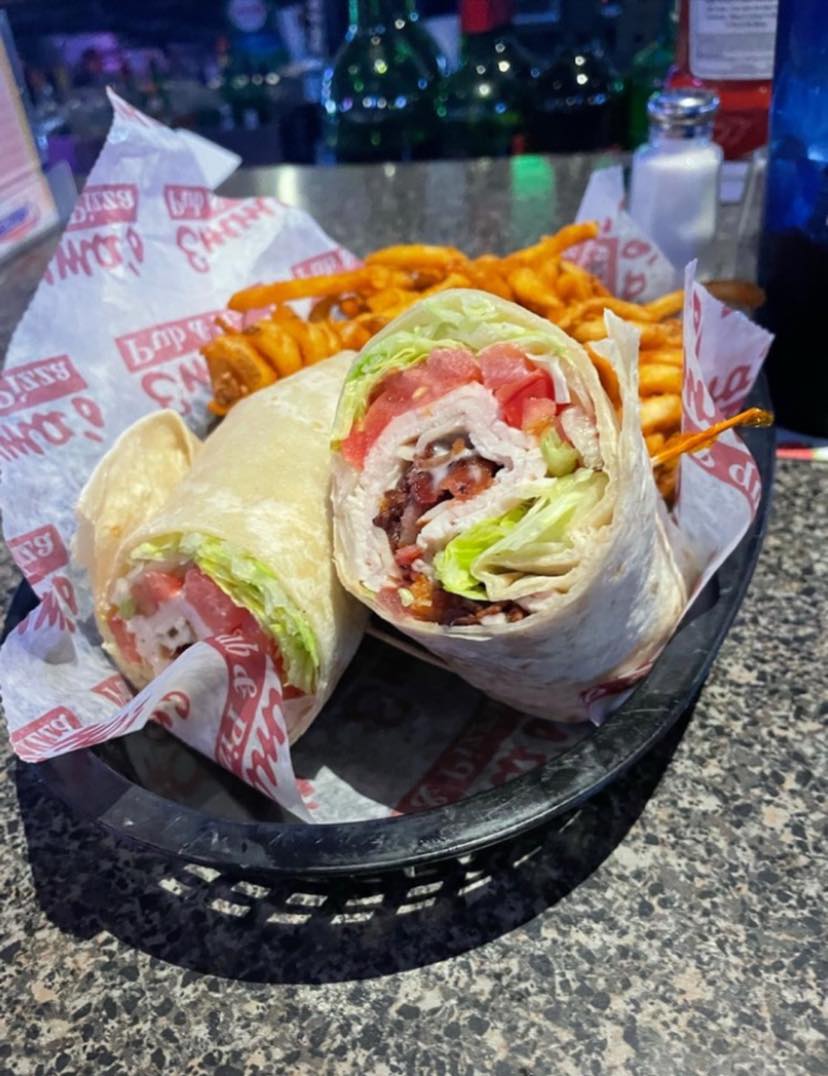 Wrap and fries