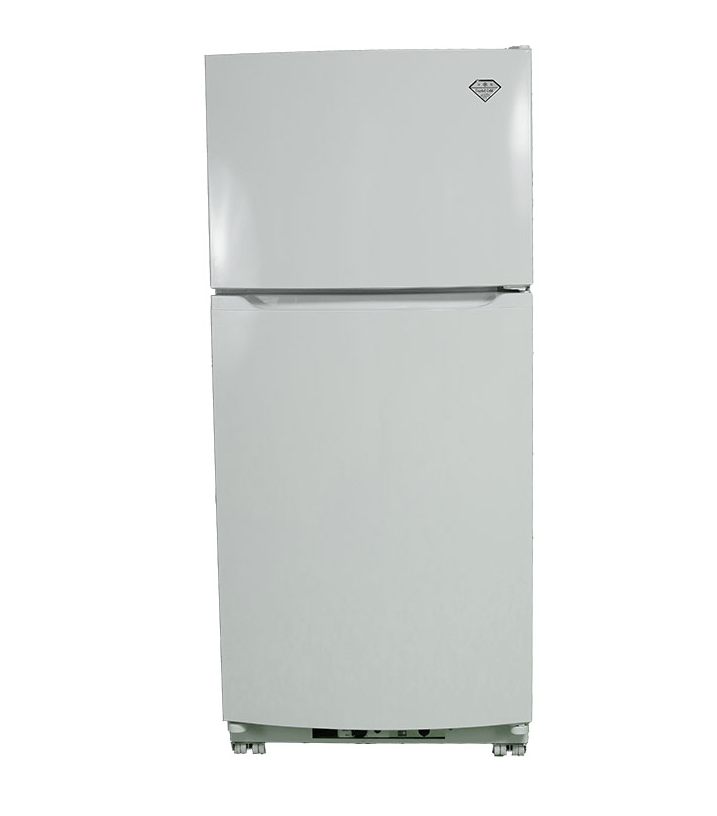 Closed white refrigerator