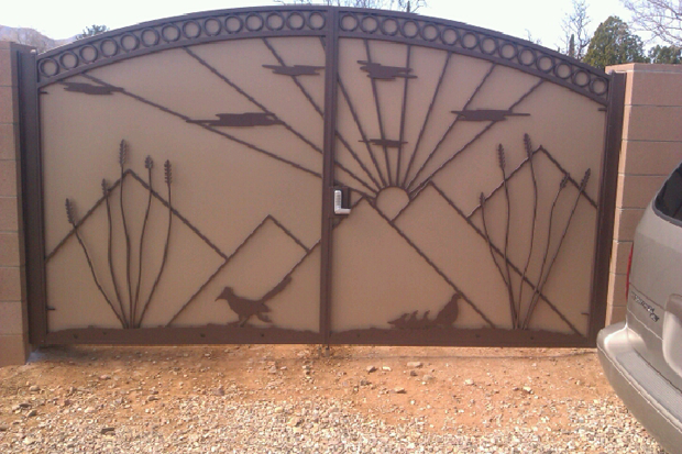 wrought iron gate