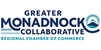Greater Monadnock Collaborative Regional Chamber of Commerce logo in blue and teal