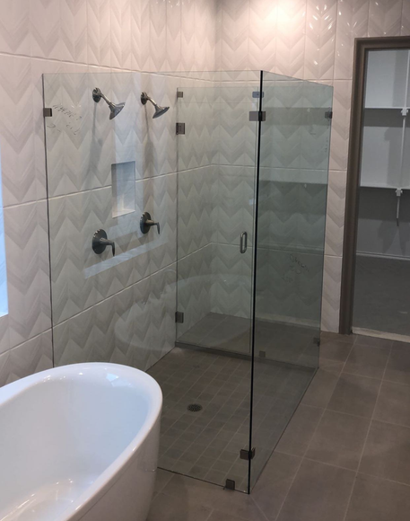 Interior glass installation
