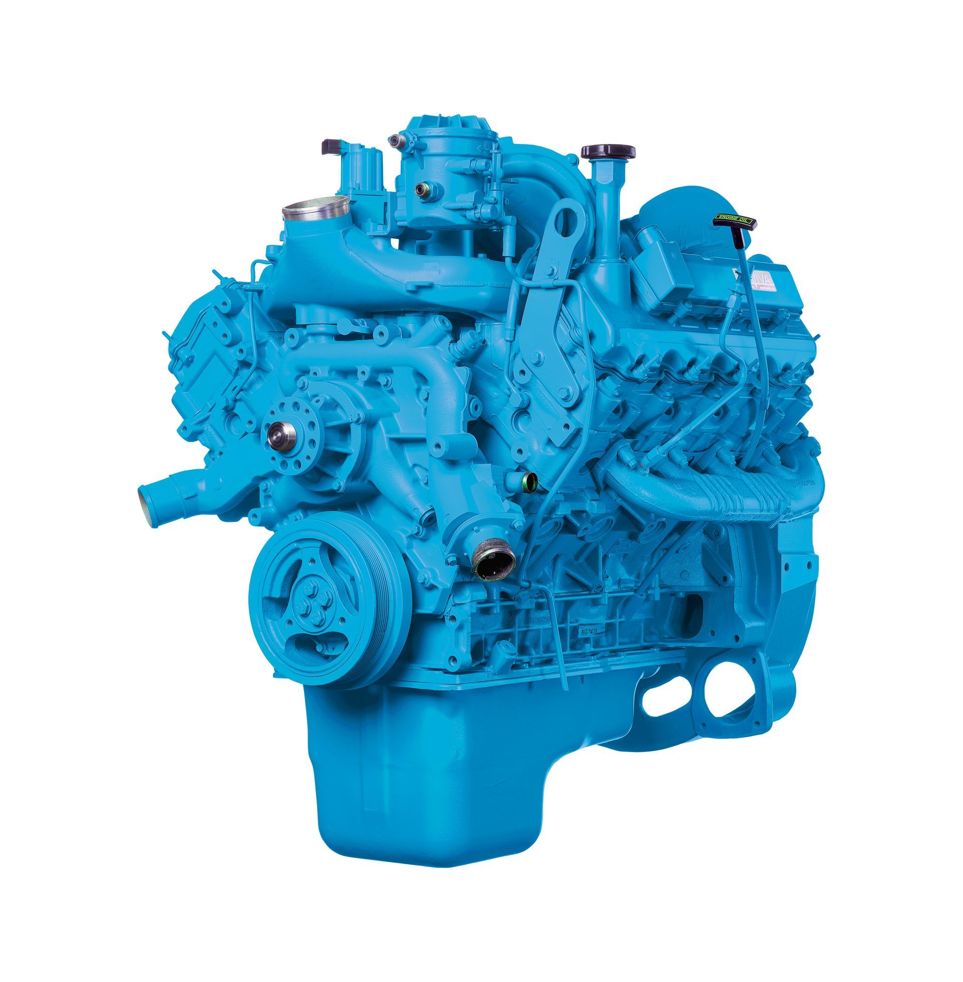 Remanufactured diesel engine from Pilot Engines shown on a white background