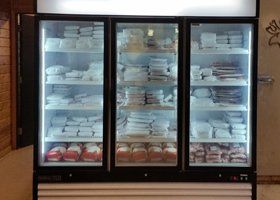 meat stored in refrigerator