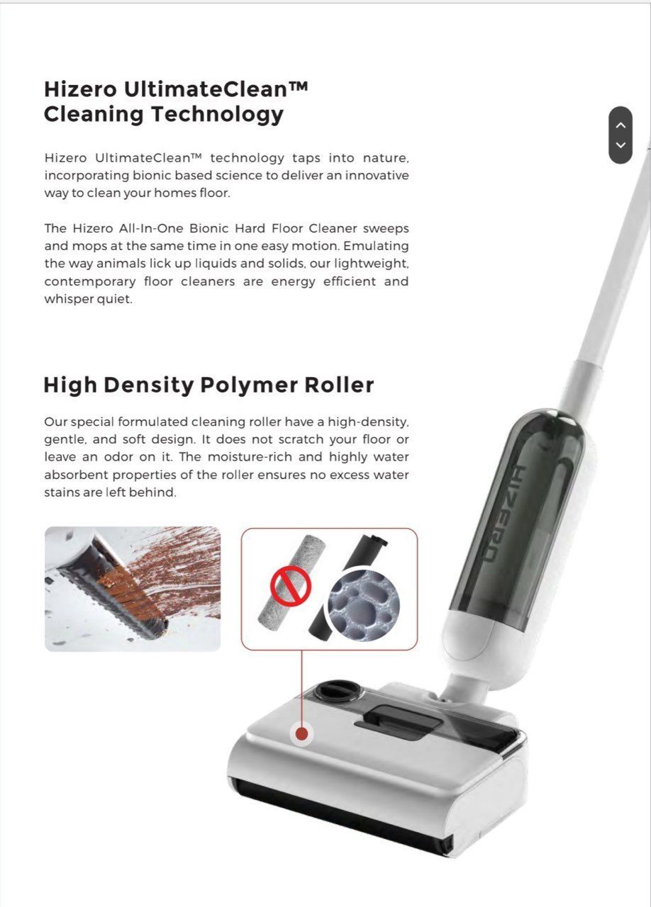 Hizero UltimateClean Cleaning Technology