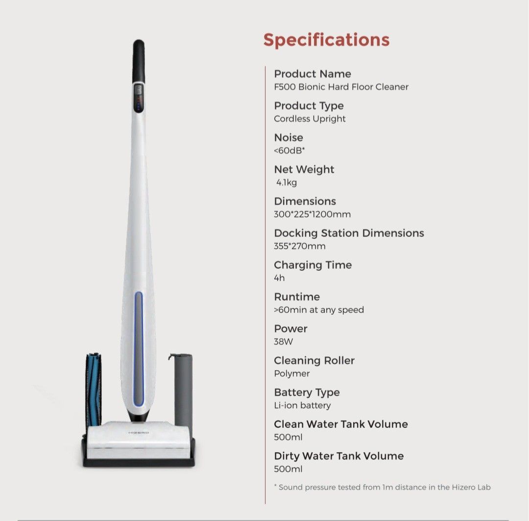 F500 Bionic Hard Floor Cleaner