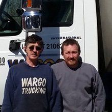 Two men with Truck