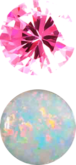 Tourmaline and opal