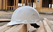 Hard Hat at New Home Construction Site