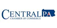 Central PA Chamber of Commerce logo with blue text and Pennsylvania silhouette