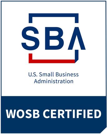 Certified Woman Owned Small Business by the Small Business Association