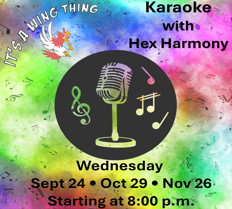 Karaoke event flyer: 
