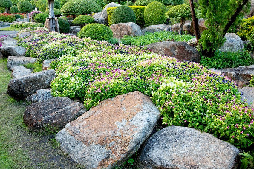 The decorated garden