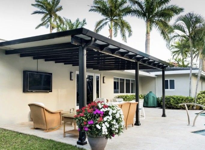 Residential patio cover.