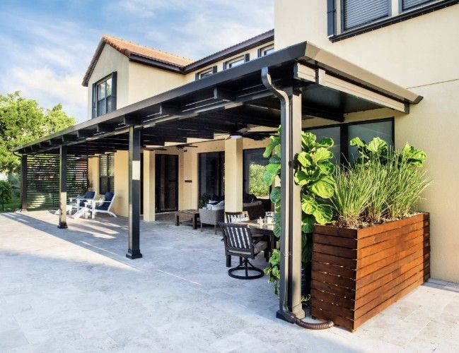 Residential patio cover.