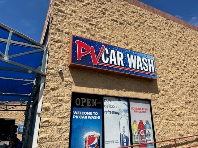 PV Car Wash building front