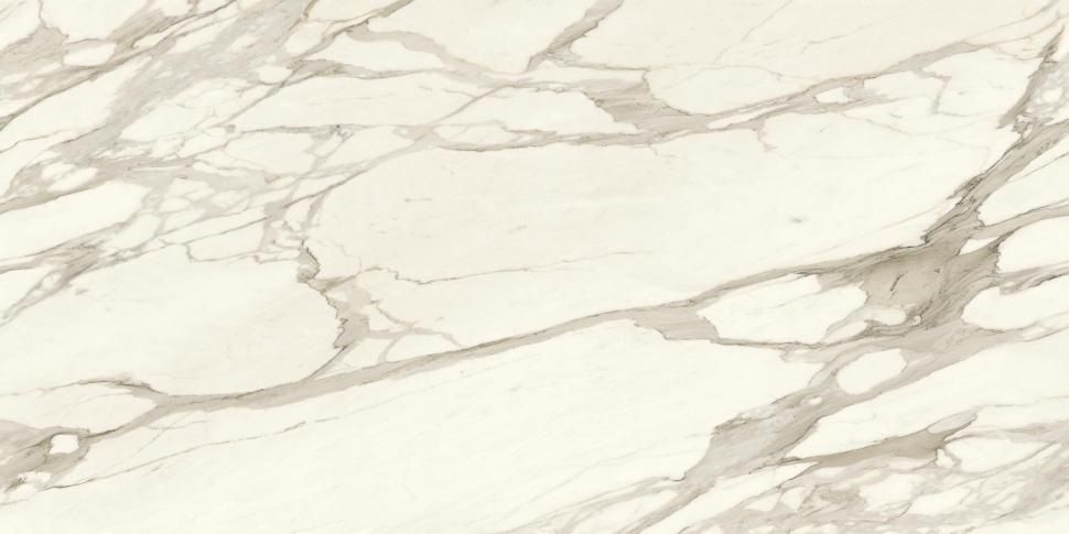 White marble with gray veining.