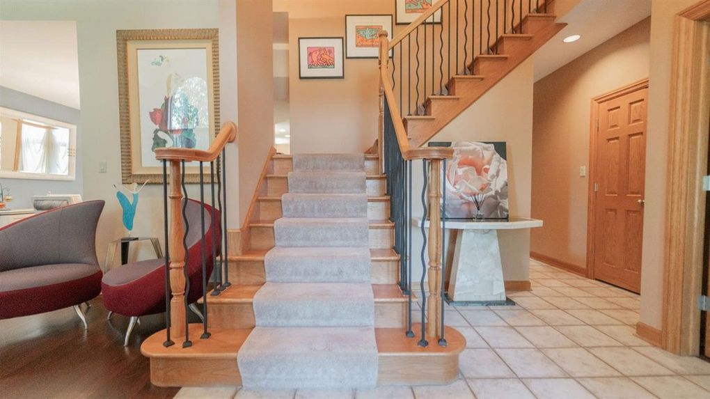 A staircase leading up to the second floor of a house.