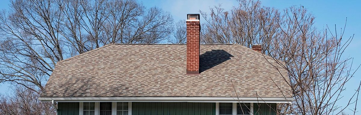 Newly repaired chimney