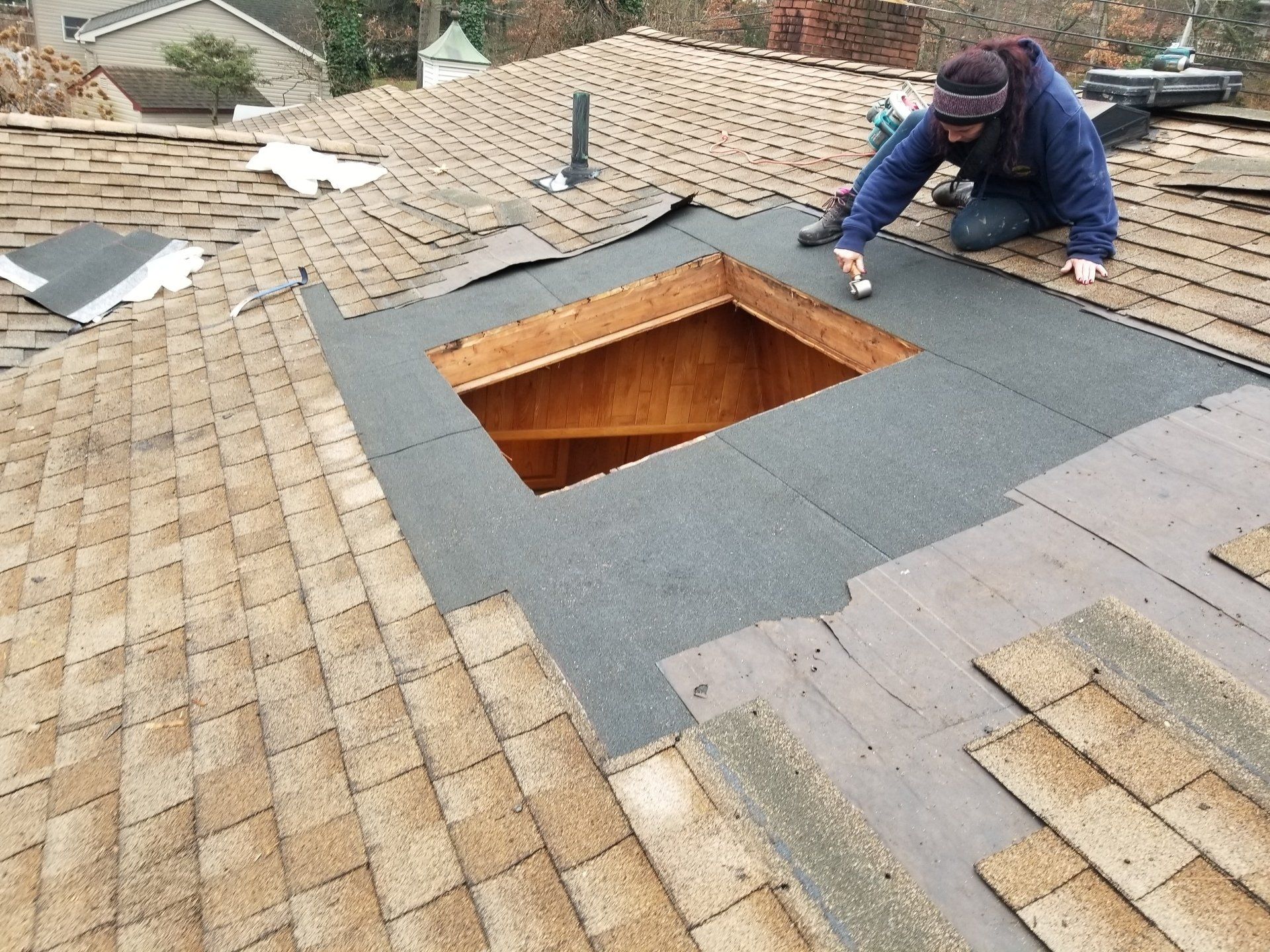 skylight installation