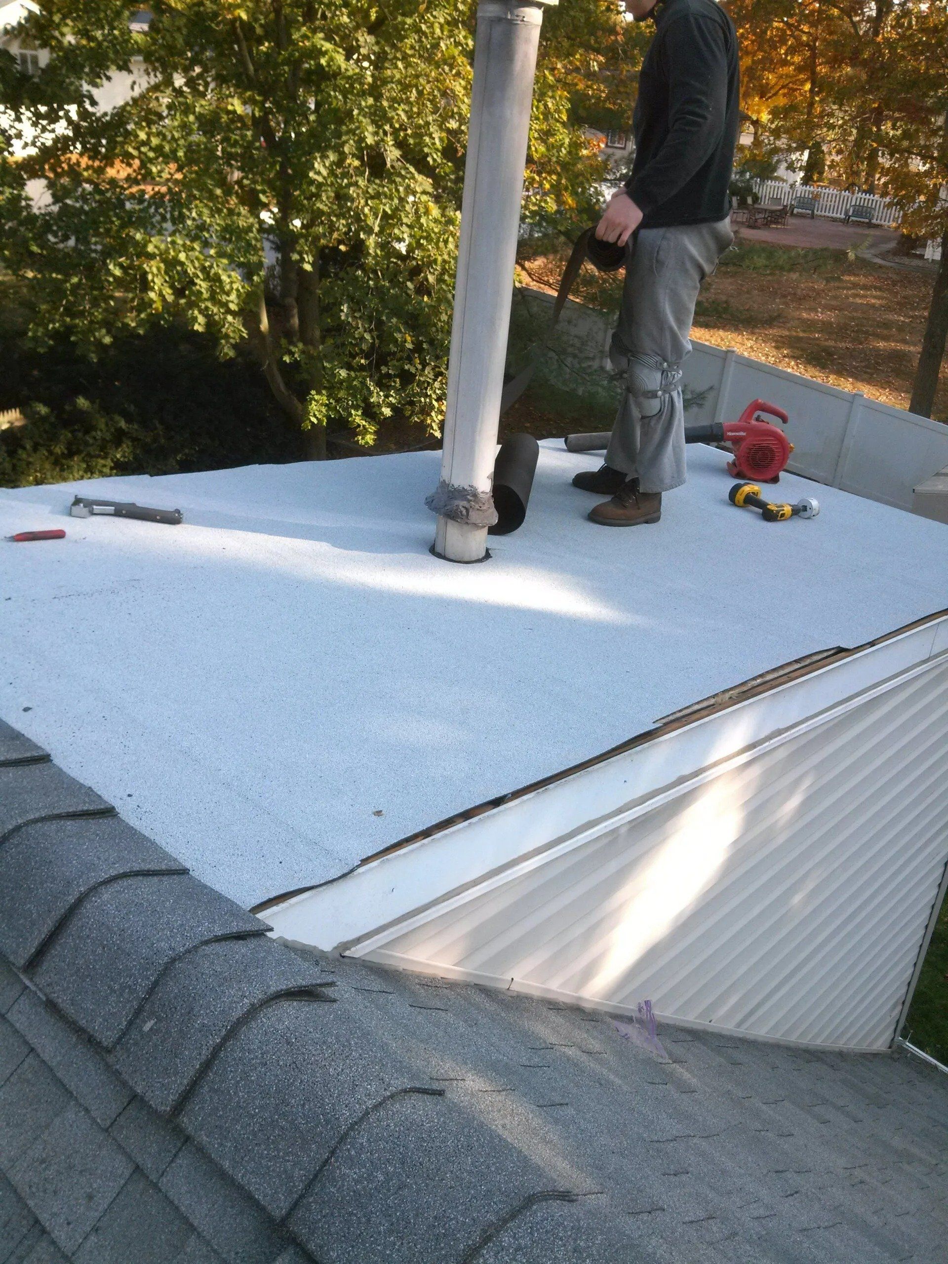 Small flat roofs and patio roofs
