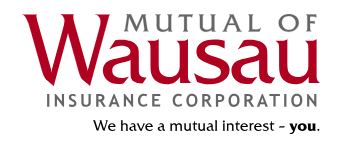 The logo for the mutual of wausau insurance corporation
