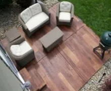 Outdoor living floor coatings