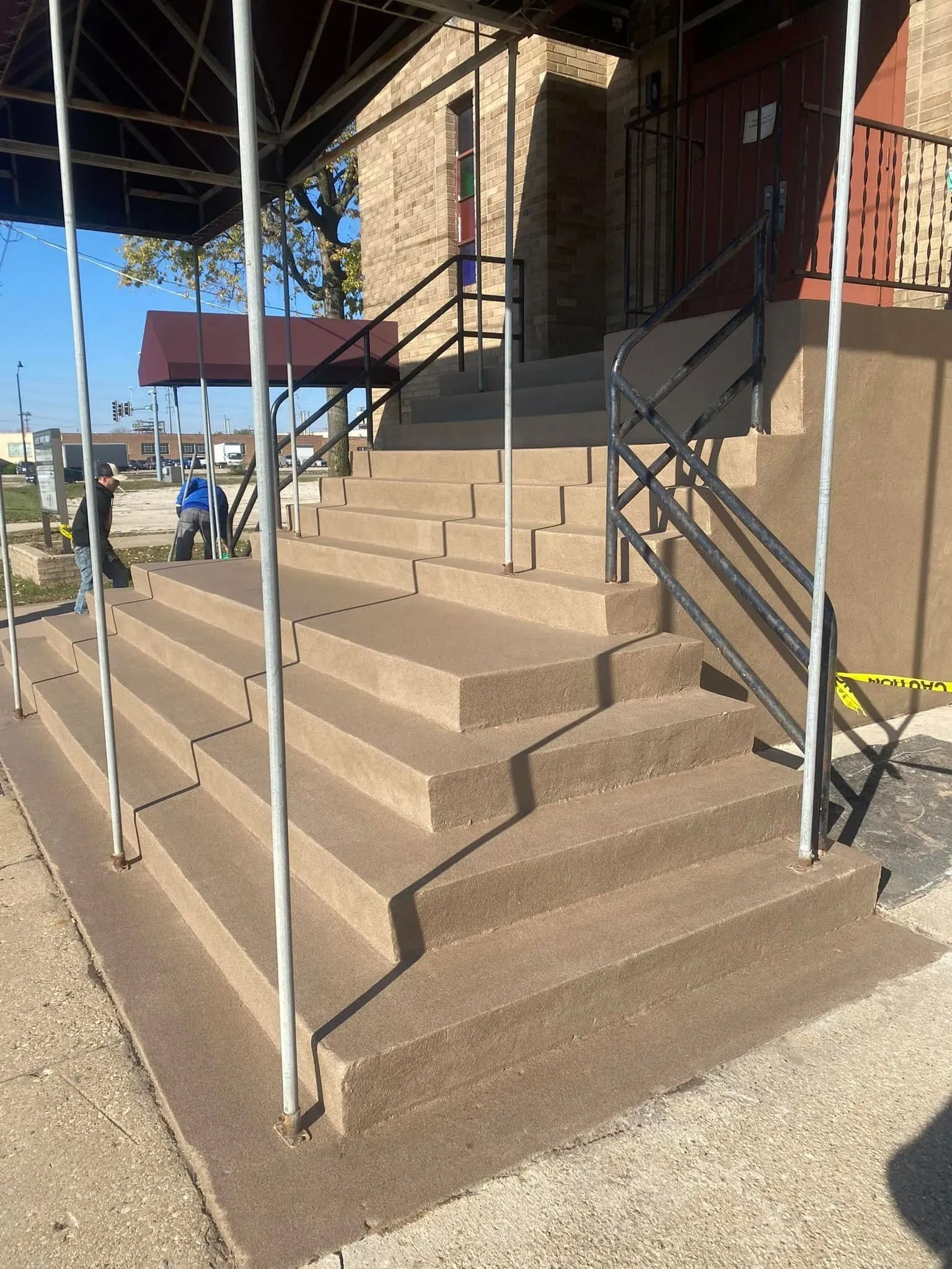Concrete stairs