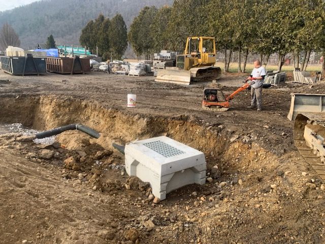 The Bouchard Construction Inc experts working on a drainage