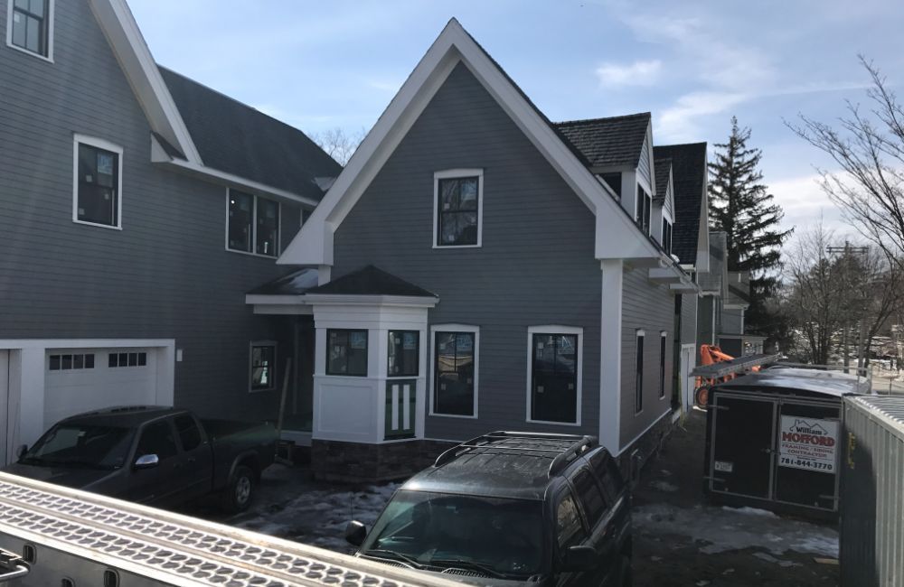 Roof replacement and siding intstall in Sharon, MA