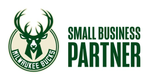 A small business partner logo for milwaukee bucks