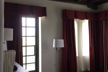 Hotel window draperies