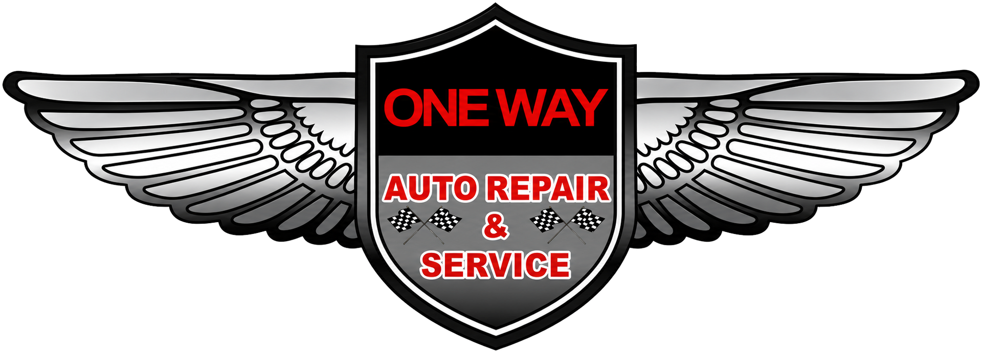 One Way Auto Repair & Service Logo