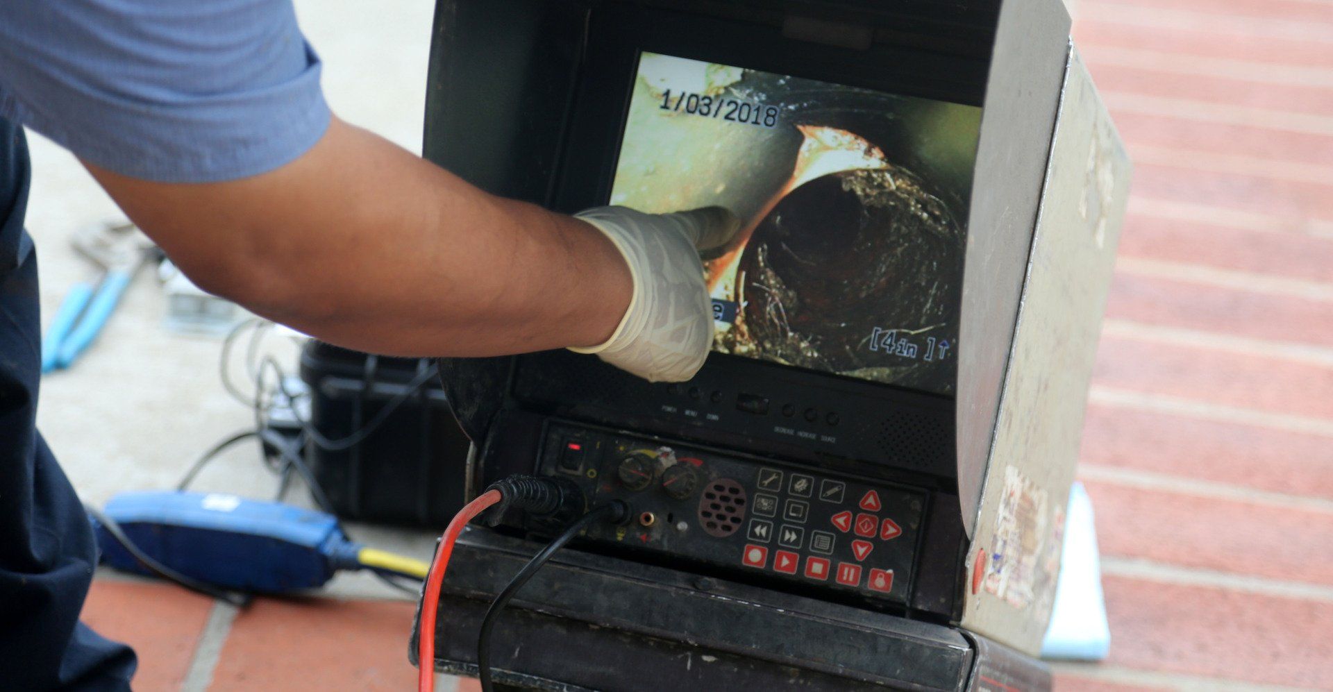 Line locating using camera