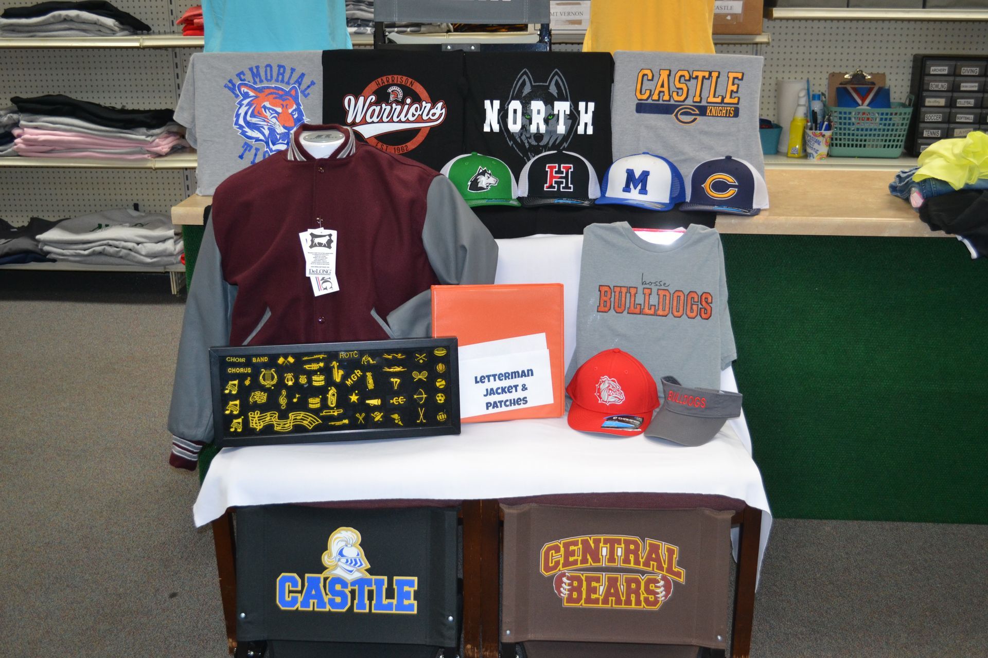 Headwear and spirit wear items