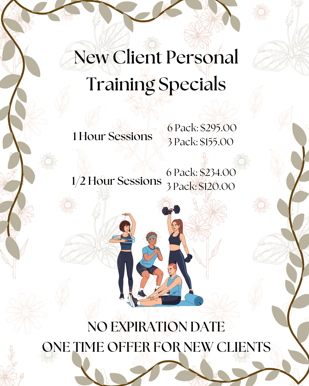New Client Personal Training Specials