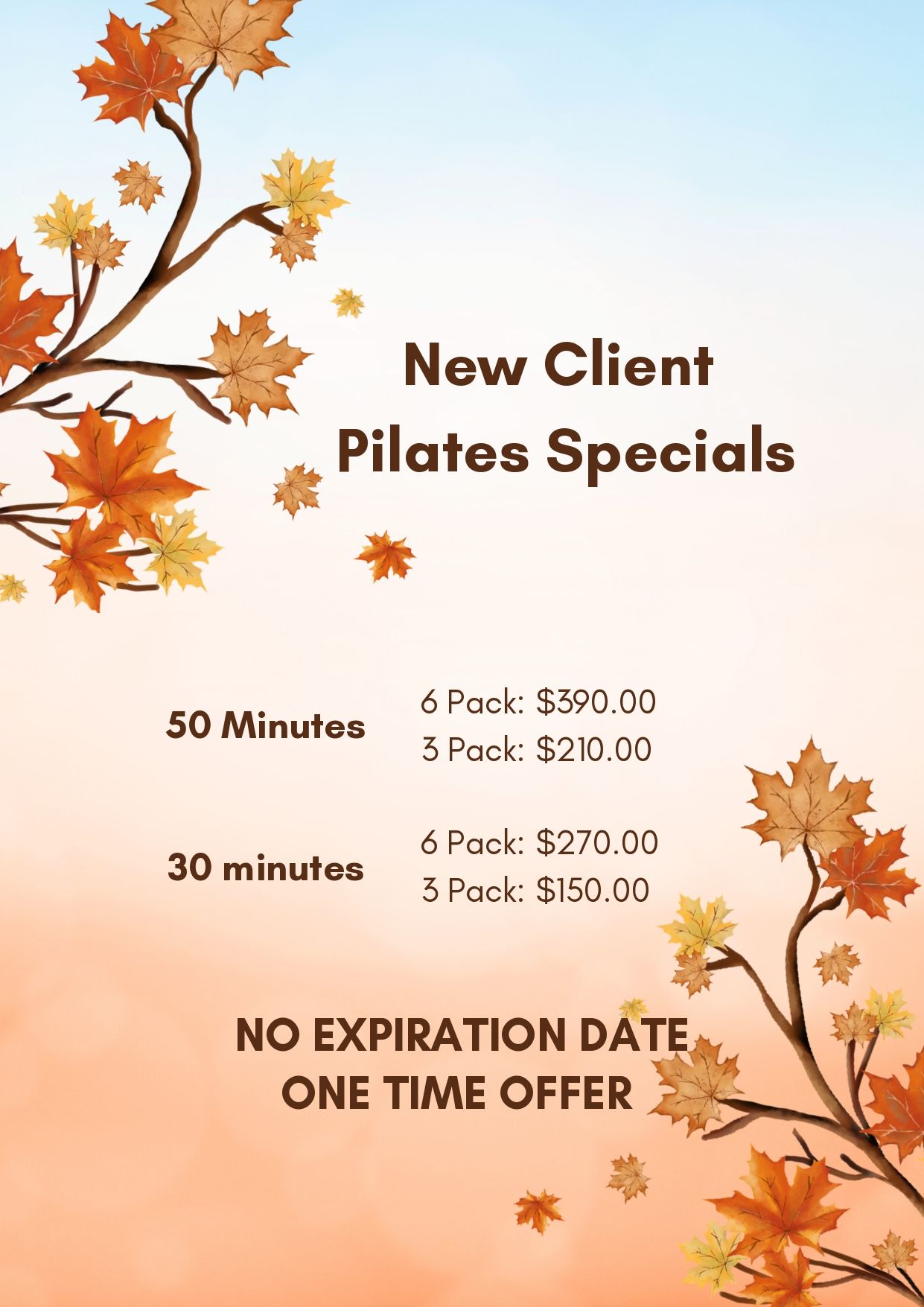 New Client Pilates Specials