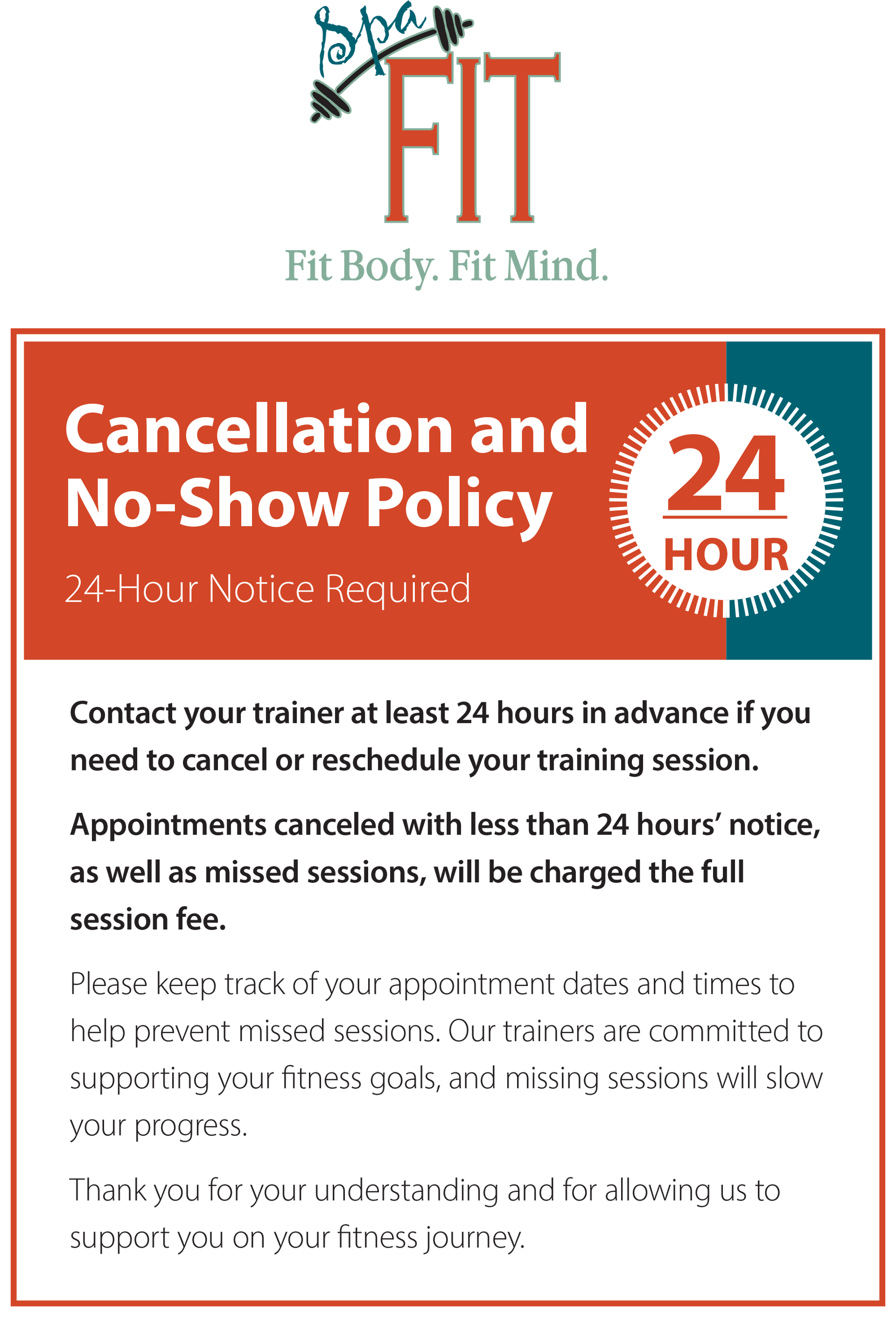 Cancellation Policy