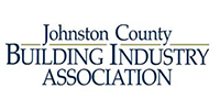 Logo for the Johnston County Building Industry Association with black serif text on a white background.