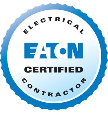 An eaton certified electrical contractor logo