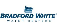 Bradford white water heaters logo on a white background