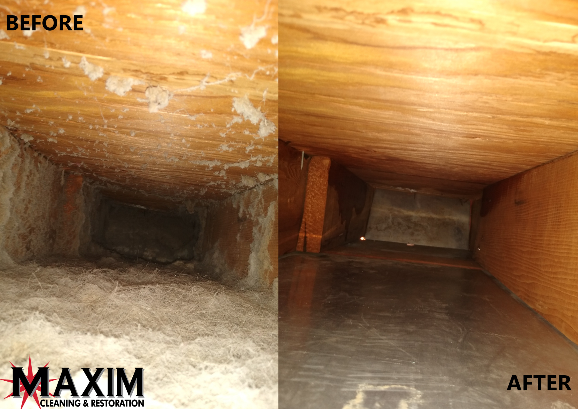 Before and after cleaning