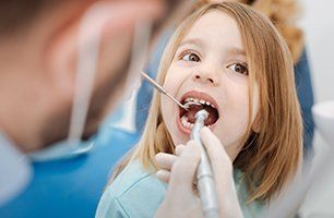 Child in the dental chair