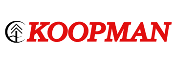 Koopman logo with a tree icon in a circle, and the company name in red.