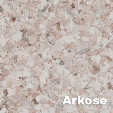 Arkose flooring with a speckled pattern in shades of cream, beige, and brown.