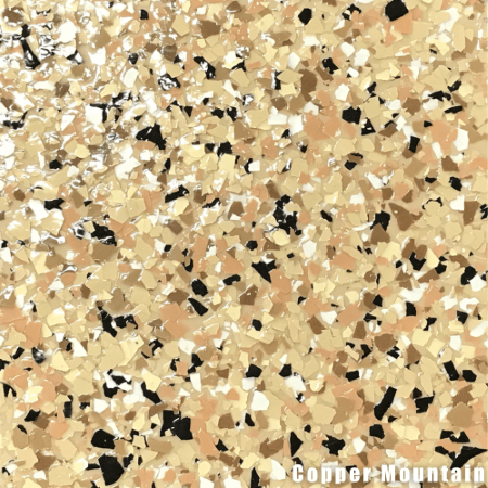 A close up of a copper mountain colored floor