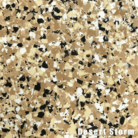 A close up of a desert storm colored floor