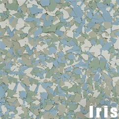 A close up of a camouflage pattern with the word iris below it