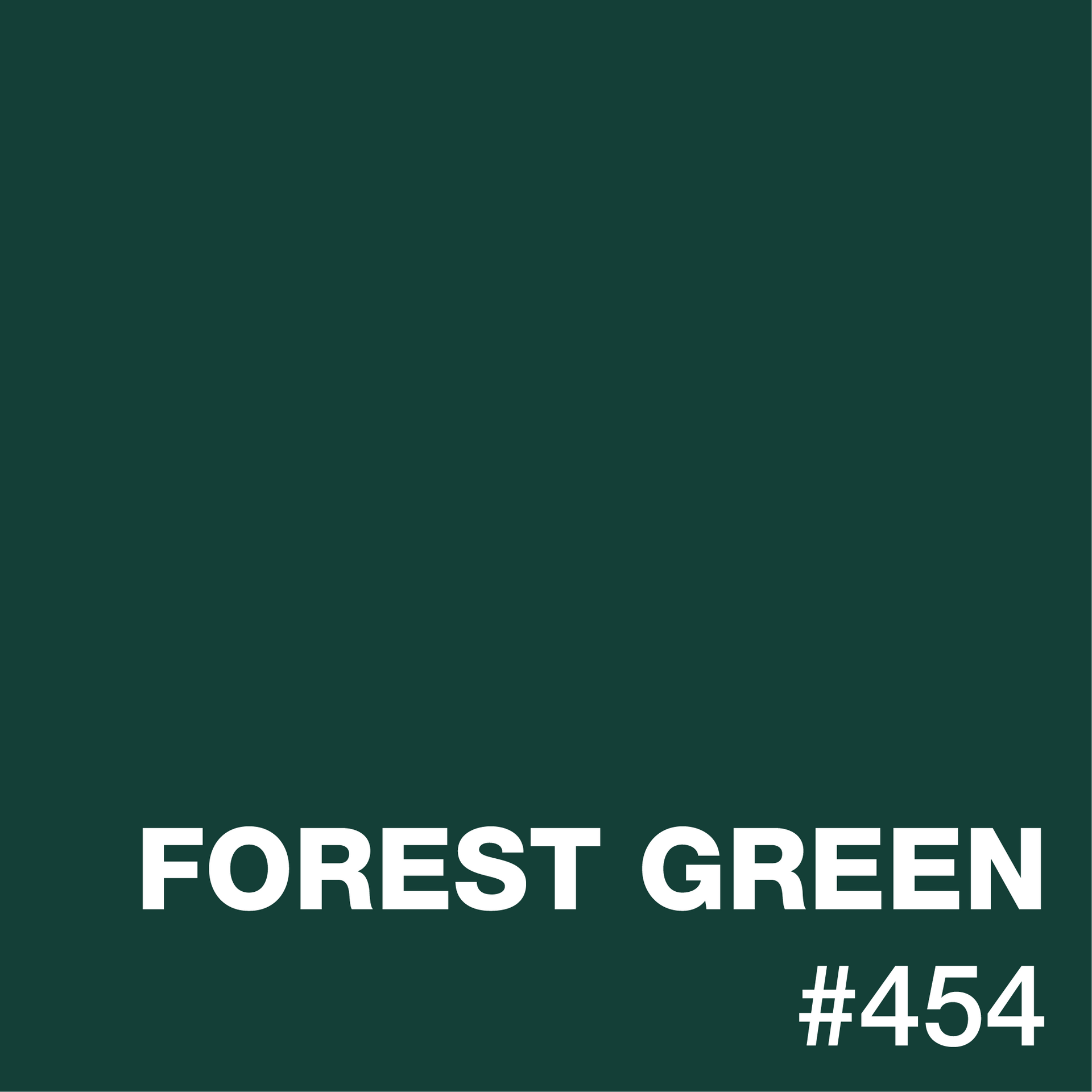 A green background with the words forest green # 454 on it.