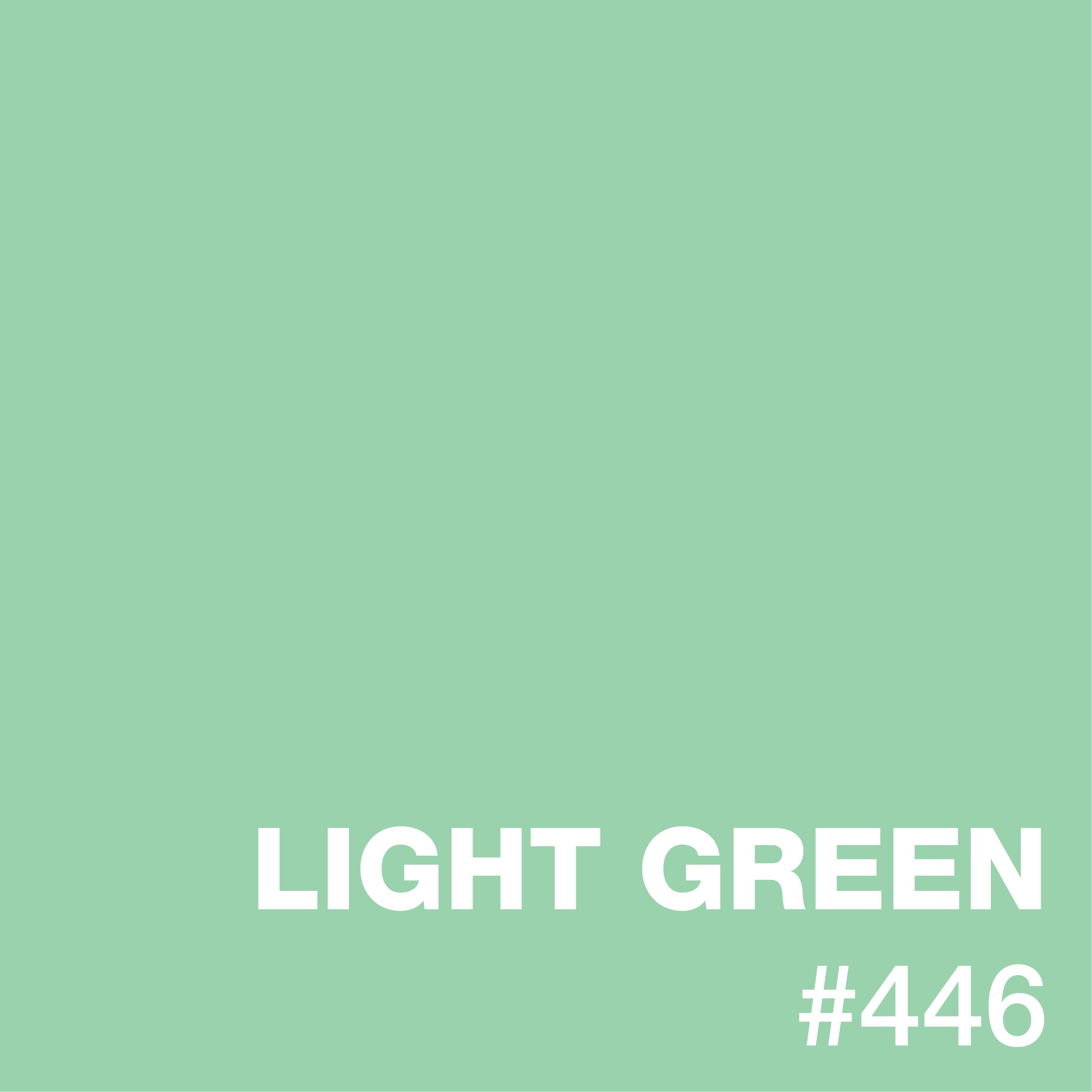 It is a light green color with a white border.