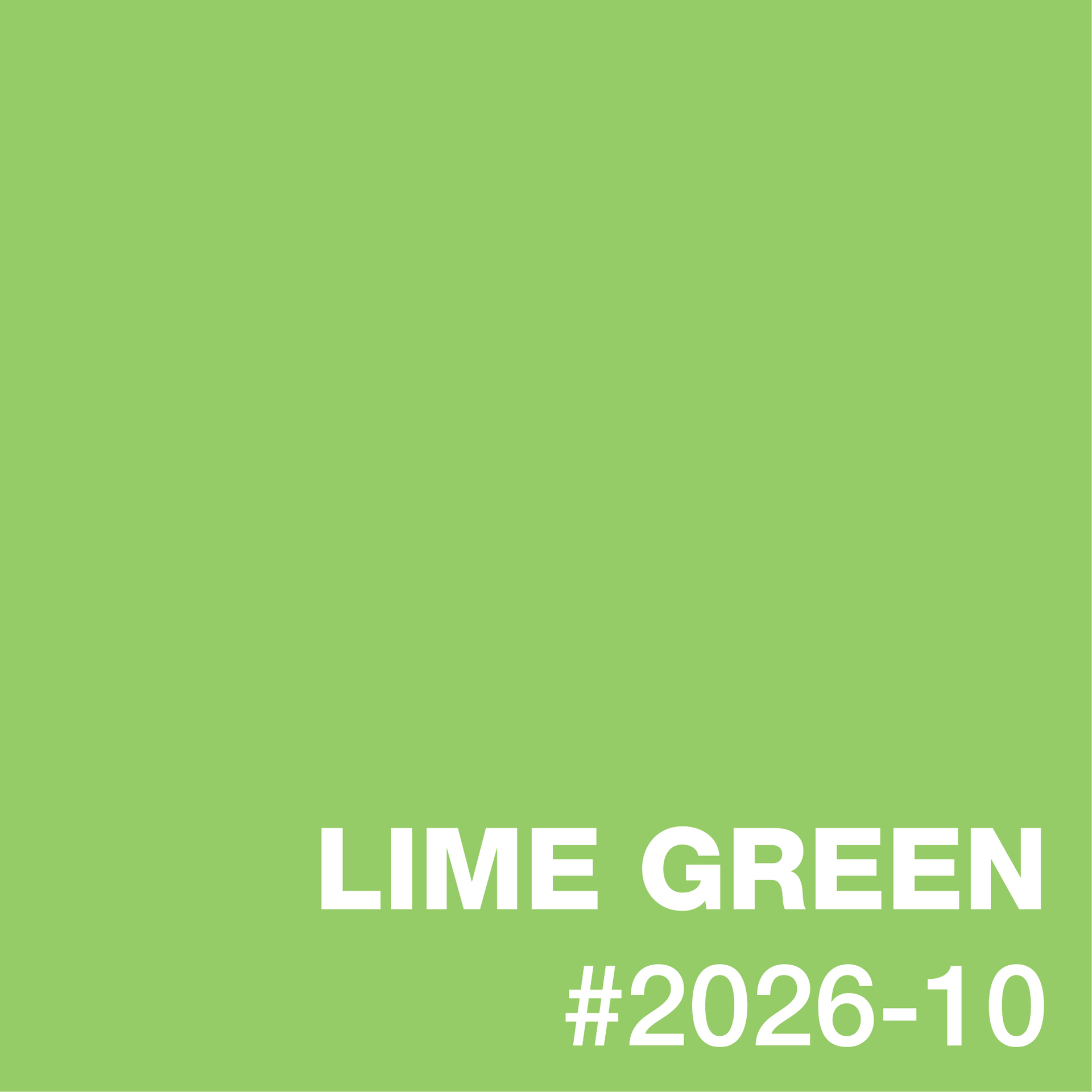A green background with the words `` lime green '' written on it.